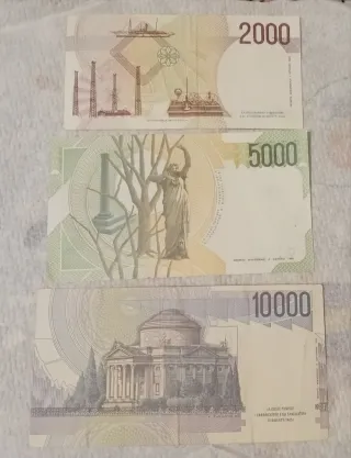 Lotto   20/3 Banconote Italiane Lire