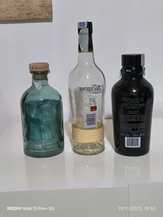 Bottiglie vuote Gin Mazzetti, Zacapa, Bulldog