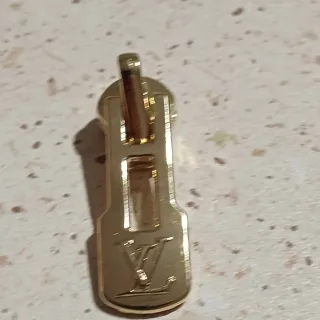 Coppia Tiralampo Zip Puller Louis Vuitton Dorati