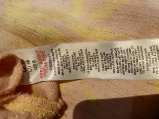 Vestido fiesta largo rosa y amarillo