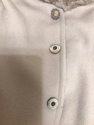 Chaquetón lana y mohair beig