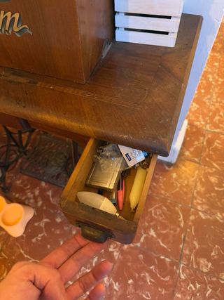 Máquina de coser antigua Wertheim