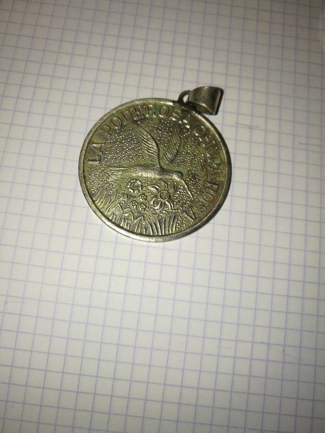 2 Medallas Amuleto Buena Suerte Metálicas MEXICANA