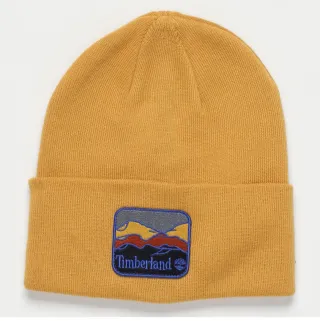 Gorro Timberland Amarillo con Parche Montaña