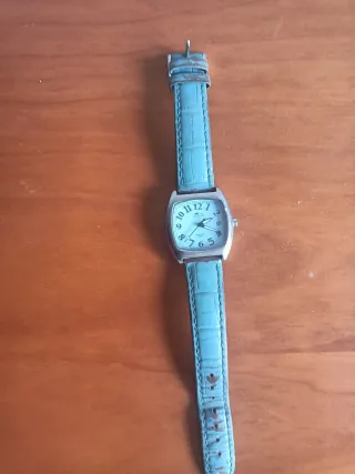 Reloj Lotus Plata y Turquesa