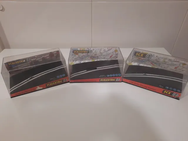 Scalextric 3 urnas coches