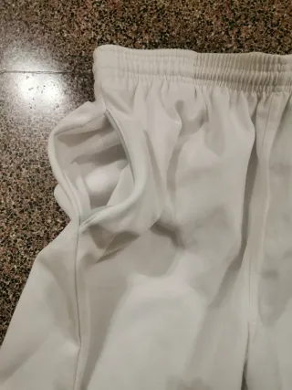 Pantaloncini Macron bianchi calcio