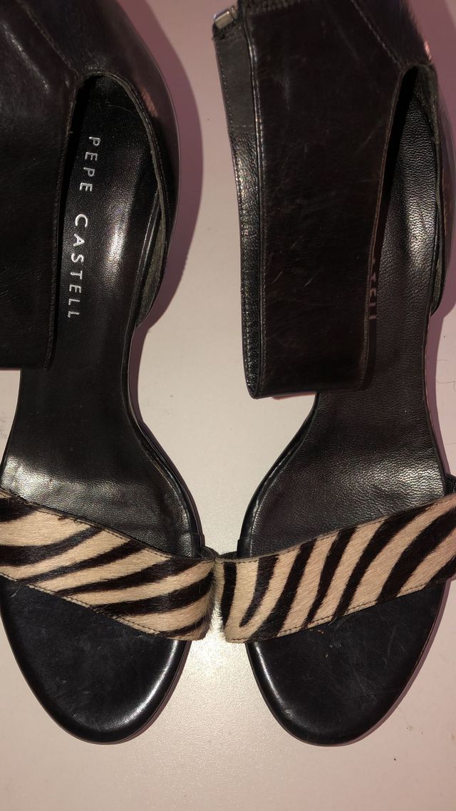 Sandalias Pepe Castell Piel Zebra