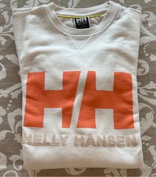 Sudadera blanca de Helly Hansen. Talla XS. Nueva
