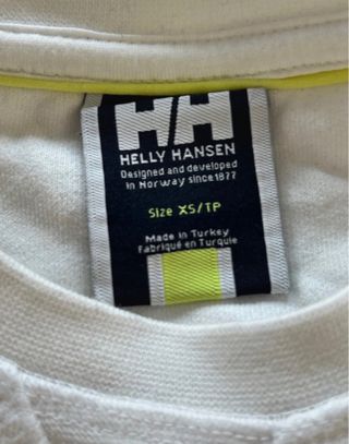 Sudadera blanca de Helly Hansen. Talla XS. Nueva