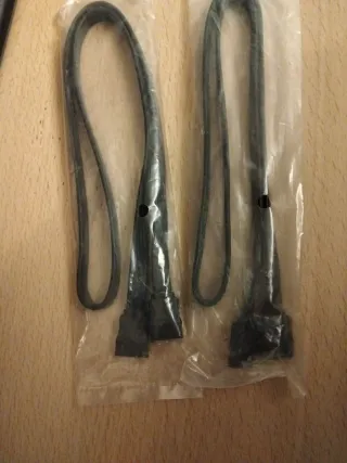 2 x Cable SATA Negro