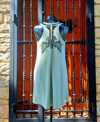 Vestido fiesta con pedrería "Tintoretto" TallaM/38