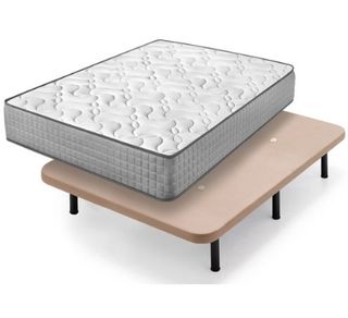 Colchón y base tapizada 135x190 cm