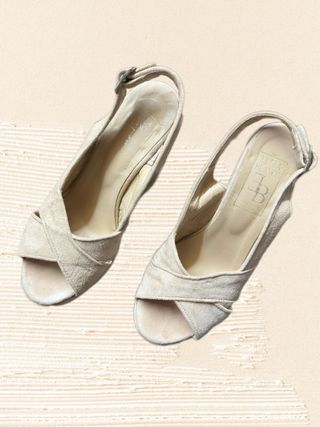 Chunky heel wedge sandals Italian handmade