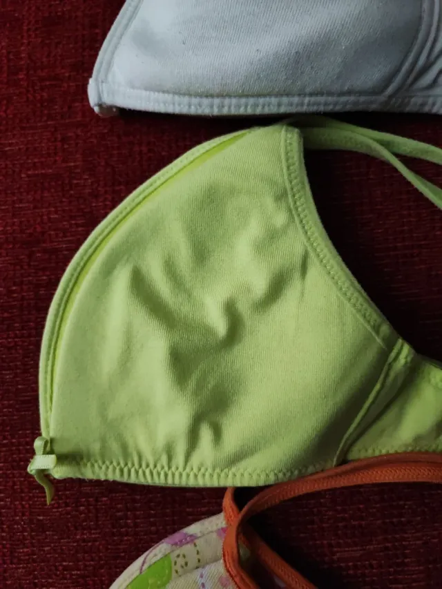 Conjunto 4 sujetadores talla 80