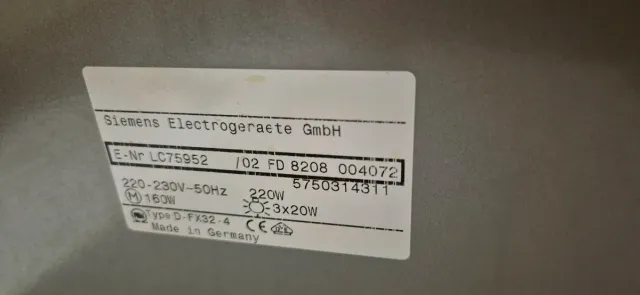 Campana extractora Siemens