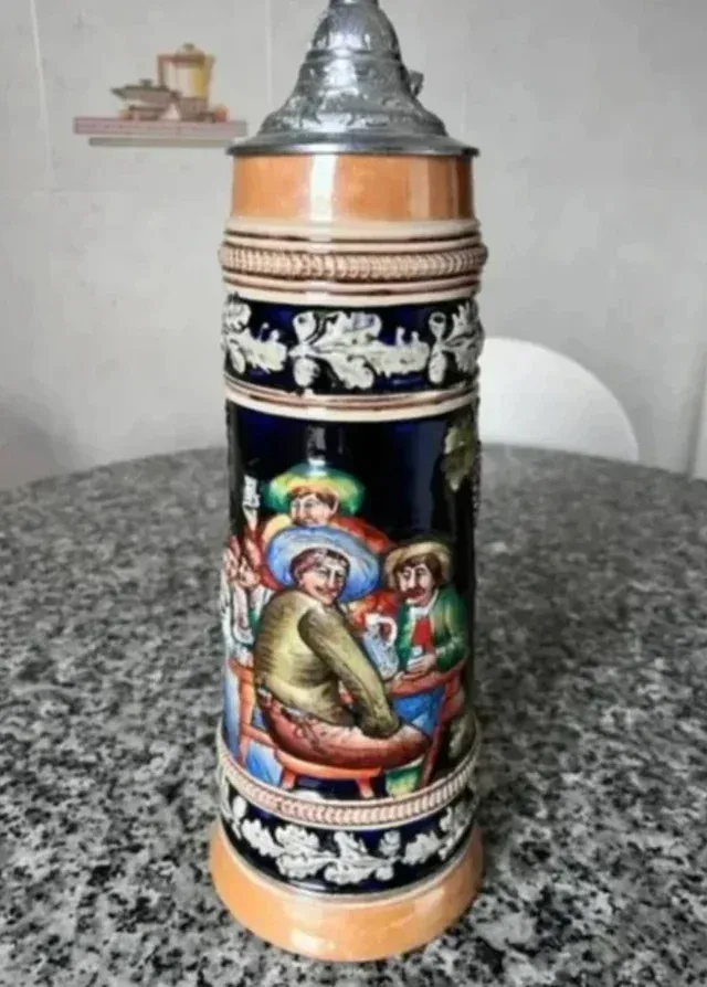 Brocca di birra tedesca artigianale - ceramica