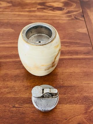 Set fumatori onice accendino posacenere