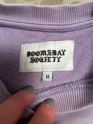 Felpa DOOMSDAY Unisex Viola Taglia Unica