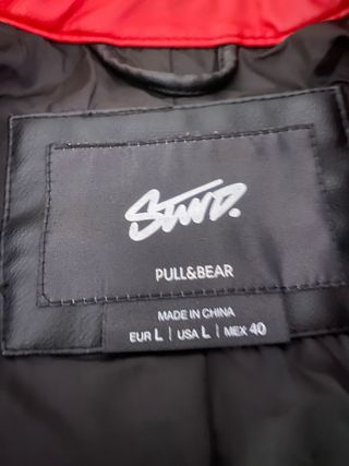 Chaqueta Motera Negra y Roja