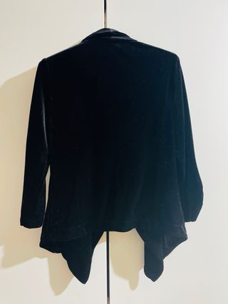 Americana Chaqueta de terciopelo negra