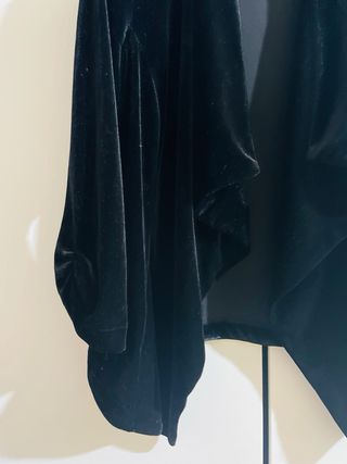 Americana Chaqueta de terciopelo negra