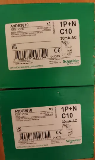 2 x Dpn vigi 10 Diferencial Schneider A9DE2610