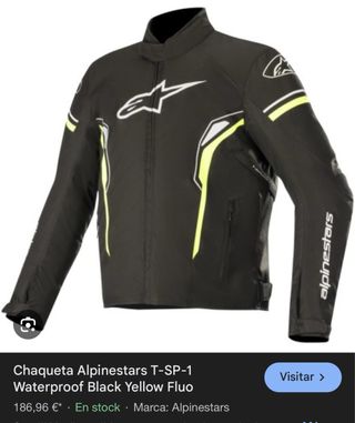 Chaqueta Alpinestars  Negra-flúor Talla S