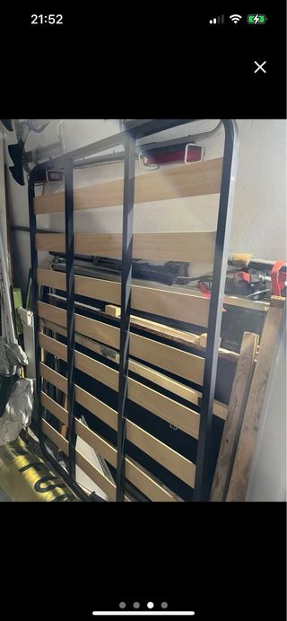 Somier 192x135cm con 4 patas