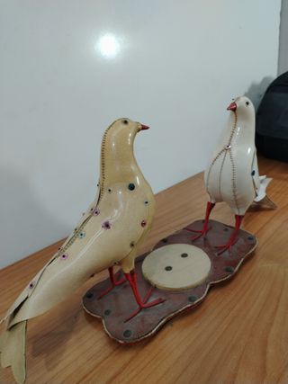 CENICERO KITSCH PALOMAS PIEL SINTÉTICA
