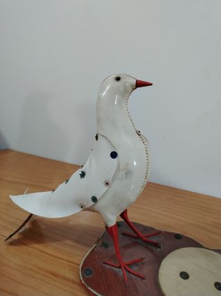 CENICERO KITSCH PALOMAS PIEL SINTÉTICA