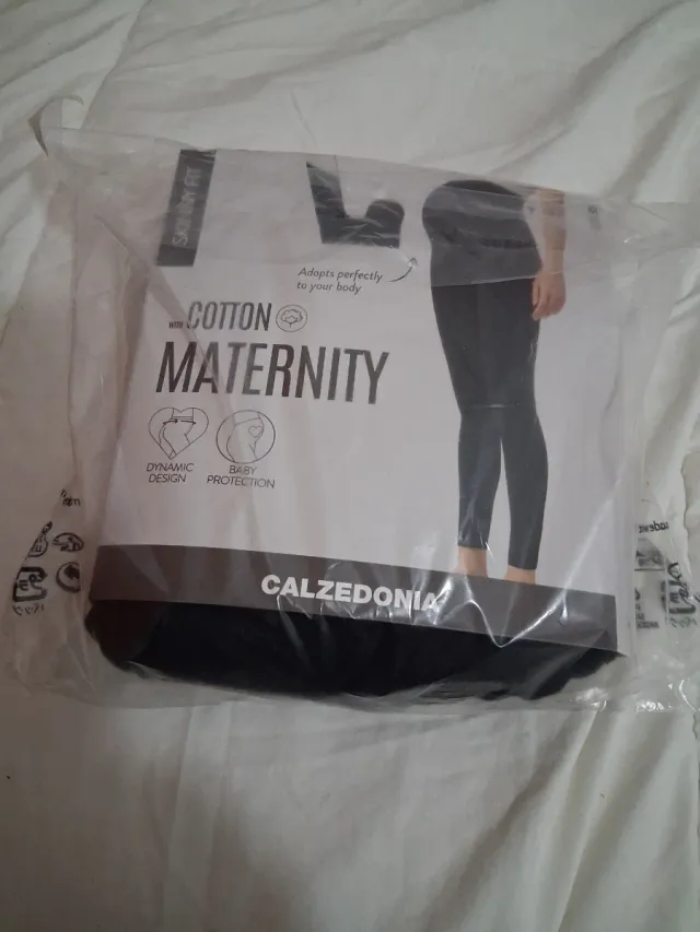 Leggings Premamá Algodón Negro