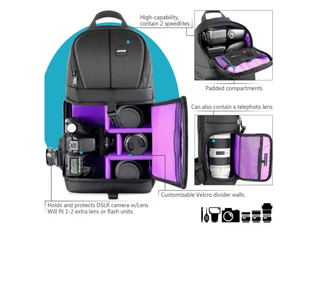 Mochila Neewer para cámara de fotos