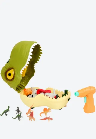 Maleta transporta juguetes con Dinosaurios 8 pieza