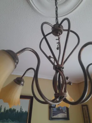 Lámpara de forga y de salón 5 luces