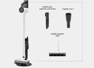 Aspiradora Escoba Blanca y Negra