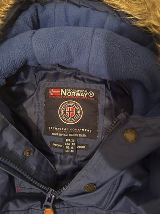 Abrigo Geographical Norway Azul