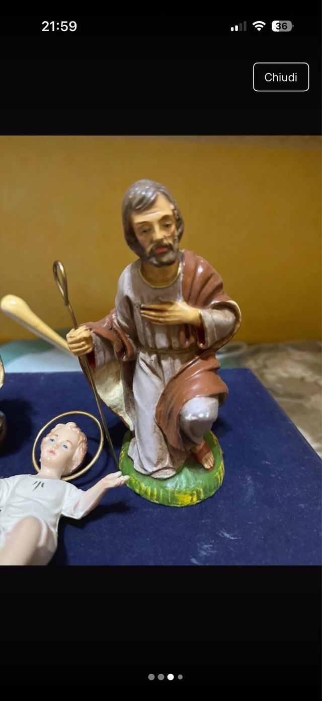 Sacra Famiglia Presepe 20cm 3 Pezzi