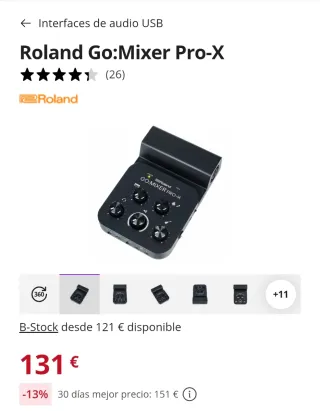 Roland GO:MIXER PRO-X Mezclador Audio