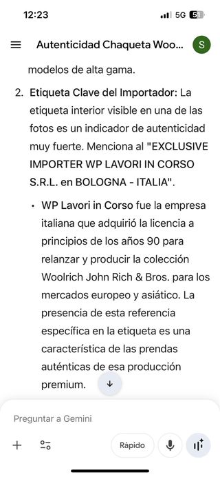 Parka Woolrich azul oscuro  Talla M