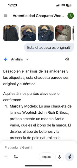 Parka Woolrich azul oscuro  Talla M