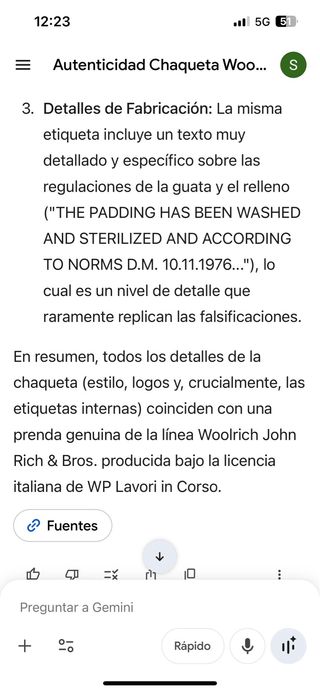 Parka Woolrich azul oscuro  Talla M