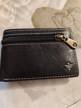 Cartera hombre pequeña con cremallera