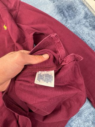Polo Ralph Lauren Manga Larga Rojo
