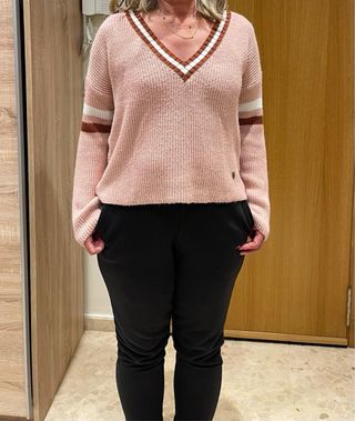 Jersey rosa Brownie con rayas