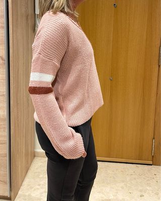 Jersey rosa Brownie con rayas