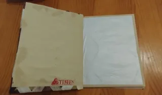 Álbum de fotos hojas de loto y papel de bambú