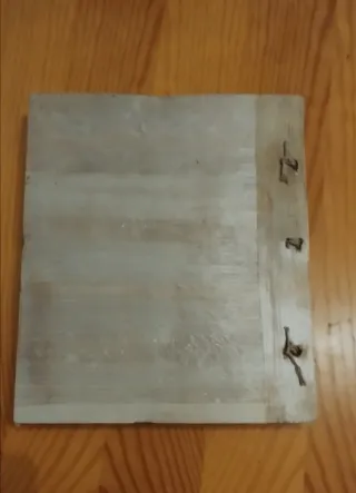 Álbum de fotos hojas de loto y papel de bambú