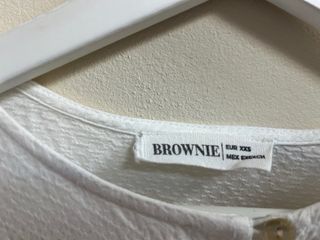 Blusa blanca niña manga larga