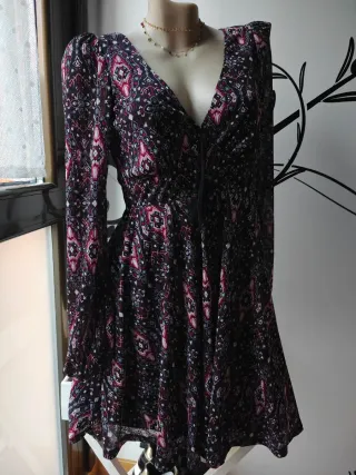 Vestido midi estampado